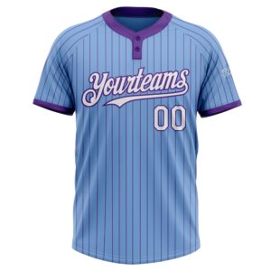 Light Blue Purple Pinstripe White Two Button Unisex Softball Jersey Custom Team Softball Jersey 2 fdnx5n.jpg