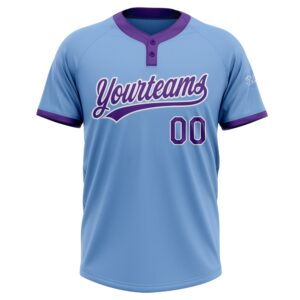 Light Blue Purple White Two Button Unisex Softball Jersey Custom Team Softball Jersey 2 fmskif.jpg