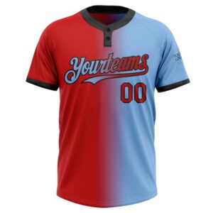 Light Blue Red Black Gradient Fashion Two Button Unisex Softball Jersey Custom Team Softball Jersey 2 q47zfl.jpg