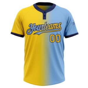 Light Blue Yellow Navy Gradient Fashion Two Button Unisex Softball Jersey Custom Team Softball Jersey 2 g6mufo.jpg