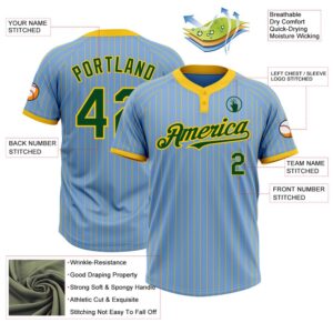 Light Blue Yellow Pinstripe Green Two Button Unisex Softball Jersey Custom Team Softball Jersey 3 hgst3y.jpg