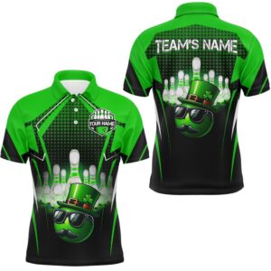 Lucky Bowling Shirt For Men Custom Green…