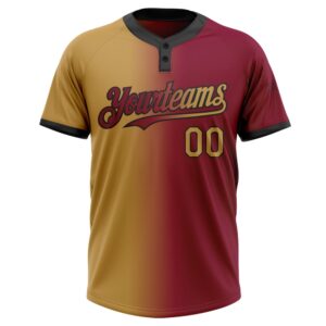 Maroon Old Gold Black Gradient Fashion Two Button Unisex Softball Jersey Custom Team Softball Jersey 2 mueiqa.jpg