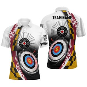 Maryland Flag Target Archery Shirts For Men…