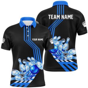 Men Bowling Polo Shirt Custom Bowling Team…