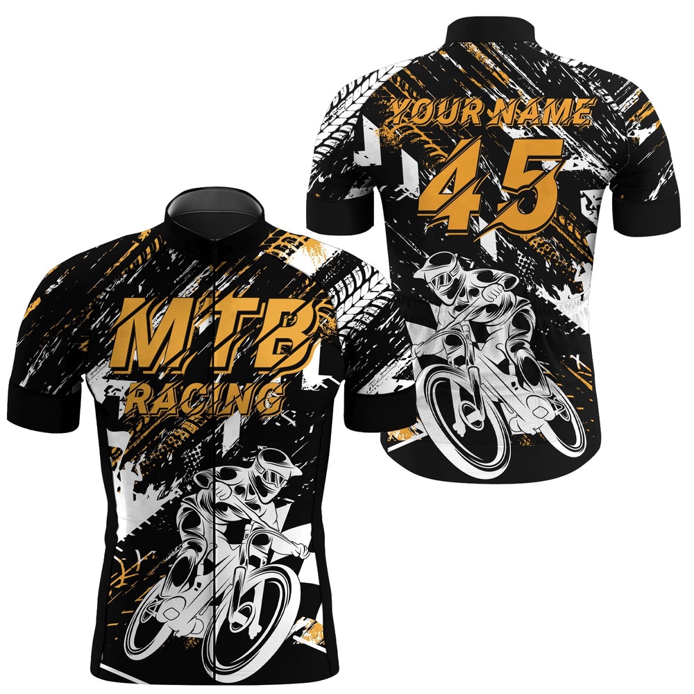 Men Cycling Jersey Custom Mountain Bike Race Shirt Anti Uv Breathable Reflective Clothin, Custom Mono Cycling Jersey
