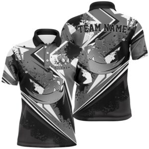 Men Golf Polo Shirt Custom Black And…