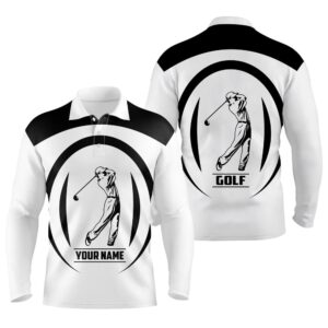 Men Golf Polo Shirts Black And White Golfer Custom Name Best Men s Golf Wear Gifts For The Golfer Golf Polo Shirt Golf Shirts 2 darrc1.jpg