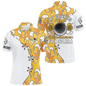 Men Golf Polo Shirts Custom My Drinking…