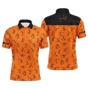 Men Golf Polo Shirts Custom Name Funny…