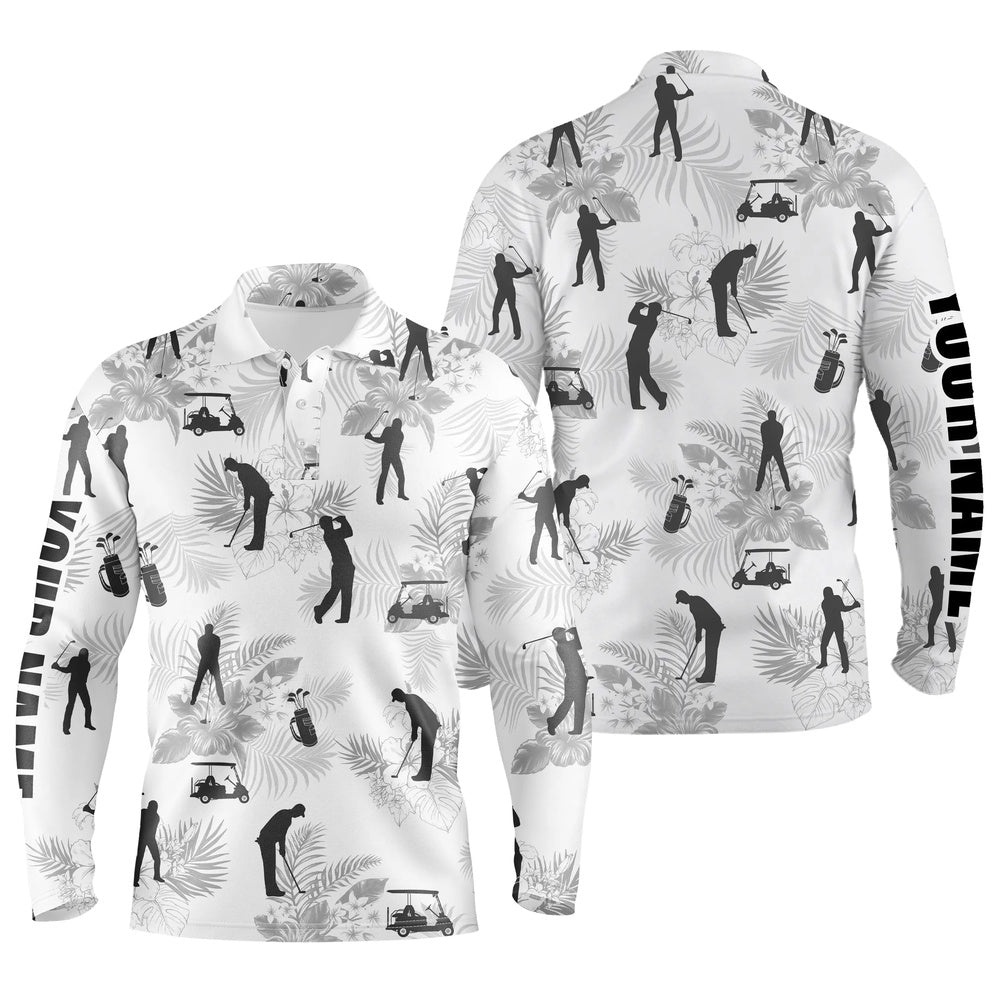 Men Golf Polo Shirts Tropical Palm Tree Custom Name Pattern Golf Shirts For Men, Golf Polo Shirt, Golf Shirts Men Golf Polo Shirts Tropical Palm Tree Custom Name Pattern Golf Shirts For Men, Golf Polo Shirt, Golf Shirts