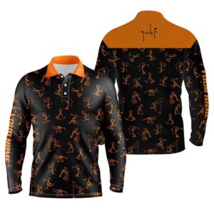 Men Golf Polo Upf Shirts Custom Name Funny Golf Pattern Black Orange Polo Shirt Golf Outfit Men Golf Polo Shirt Golf Shirts 2 kr32vx.jpg