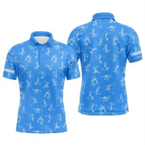 Men Golf Polo Upf Shirts Custom Name…