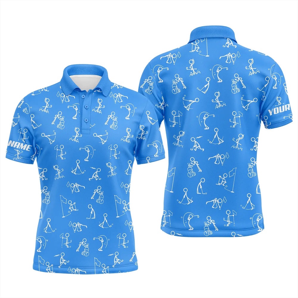 Men Golf Polo Upf Shirts Custom Name Funny Golf Pattern Blue Polo Shirt Best Men’s Golf Wear, Golf Polo Shirt, Golf Shirts Men Golf Polo Upf Shirts Custom Name Funny Golf Pattern Blue Polo Shirt Best Men’s Golf Wear, Golf Polo Shirt, Golf Shirts