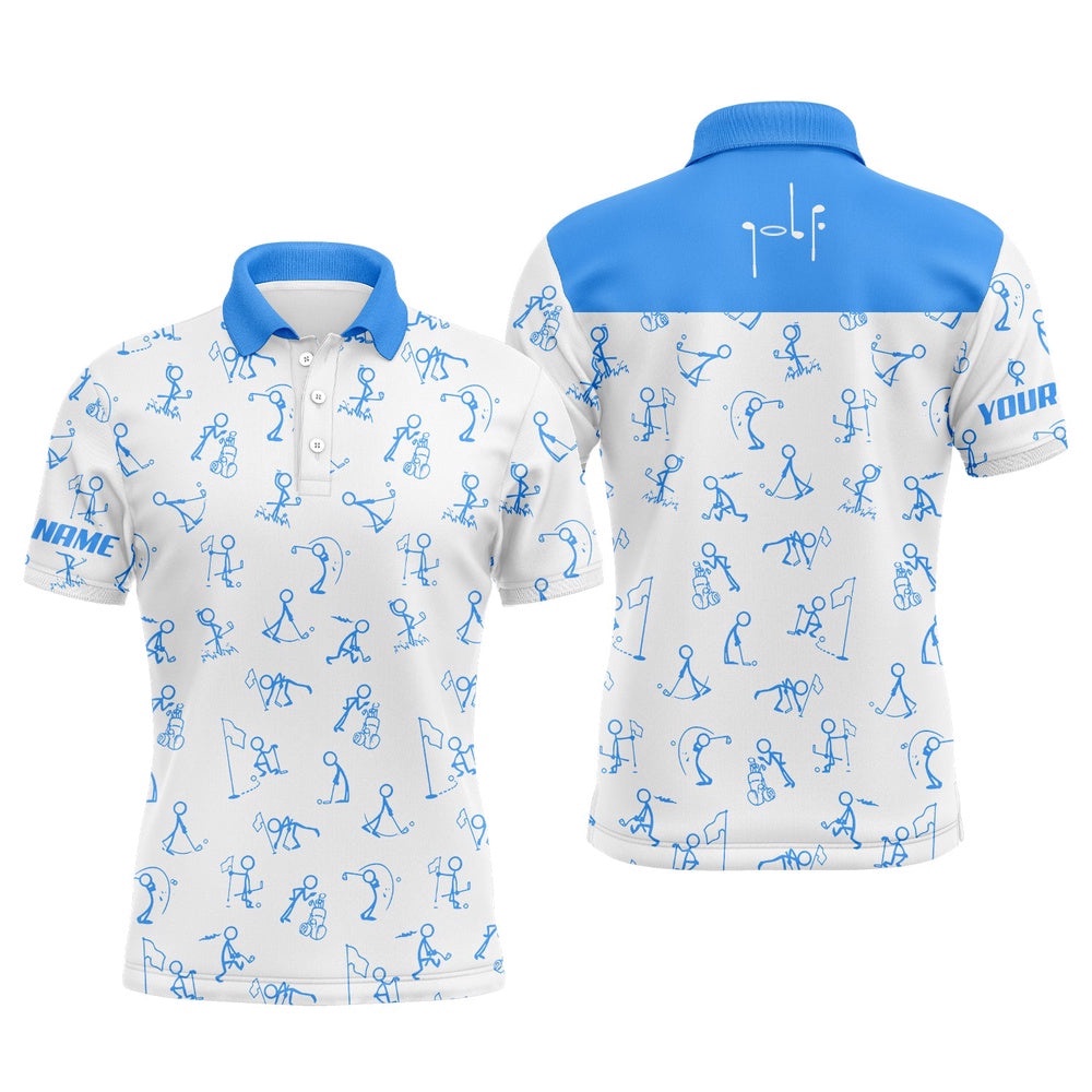 Men Golf Polo Upf Shirts Custom Name Funny Golf Pattern, Blue Polo Shirt Golf Outfit Men, Golf Polo Shirt, Golf Shirts Men Golf Polo Upf Shirts Custom Name Funny Golf Pattern, Blue Polo Shirt Golf Outfit Men, Golf Polo Shirt, Golf Shirts