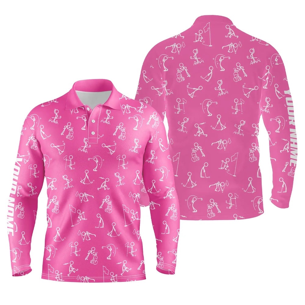 Men Golf Polo Upf Shirts Custom Name Funny Golf Pattern Pink Polo Shirt Best Men’s Golf Wear, Golf Polo Shirt, Golf Shirts Men Golf Polo Upf Shirts Custom Name Funny Golf Pattern Pink Polo Shirt Best Men’s Golf Wear, Golf Polo Shirt, Golf Shirts