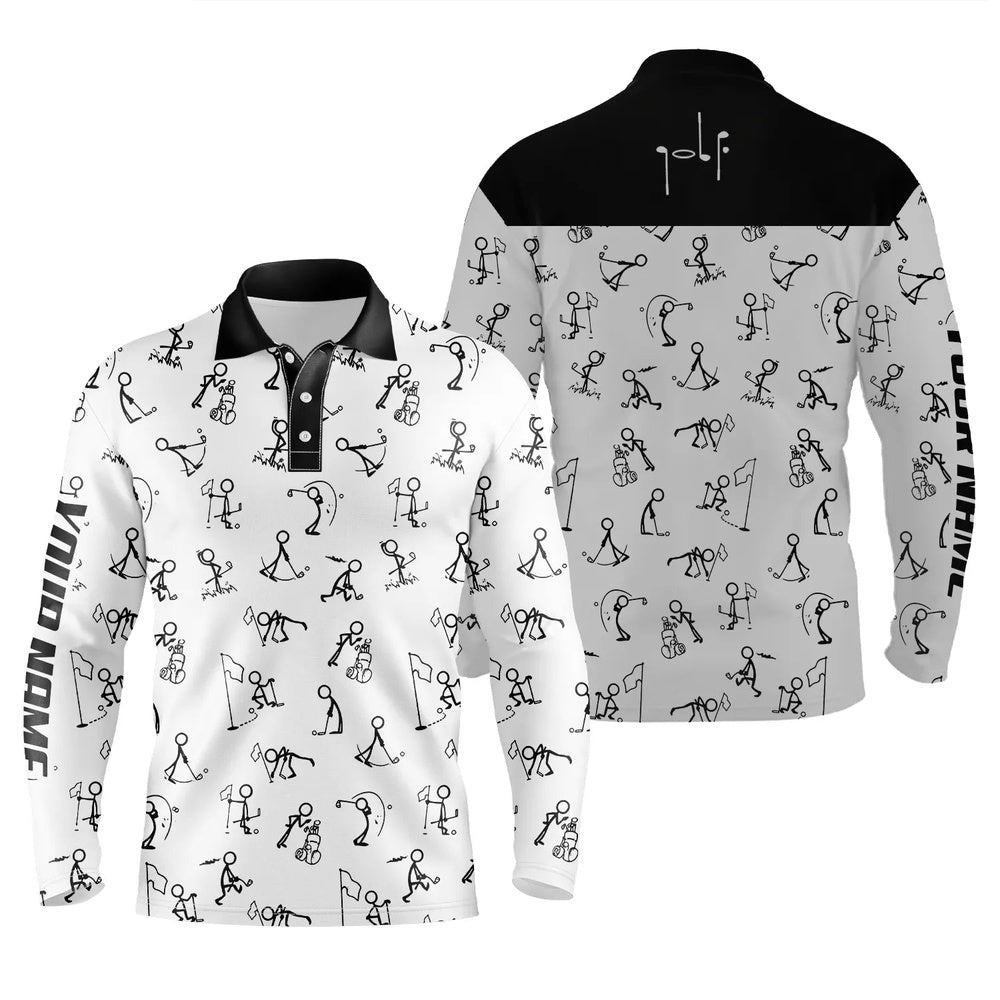 Men Golf Polo Upf Shirts Custom Name Funny Golf Pattern, White Polo Shirt Golf Outfit Men, Golf Polo Shirt, Golf Shirts Men Golf Polo Upf Shirts Custom Name Funny Golf Pattern, White Polo Shirt Golf Outfit Men, Golf Polo Shirt, Golf Shirts