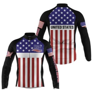 Men Women American Cycling Jersey Usa Bike…