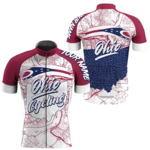 Men Women Ohio Cycling Jersey With 3…