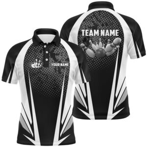 Men’s Bowling Short Sleeve Polo Custom Bowling…