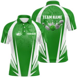 Men’s Bowling Short Sleeve Polo Custom Bowling…