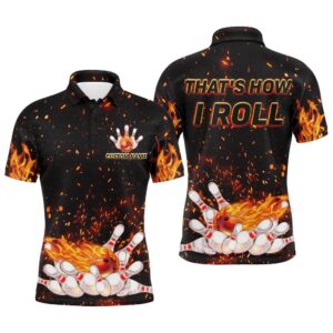 Men’s Flame Polo Bowling Shirt, That’S How…