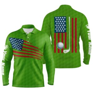 Men s Golf Polo Shirt American Flag Patriotic Golf Shirts Custom Name Golf Gifts For Men Green Golf Polo Shirt Golf Shirts 2 vq7jjc.jpg
