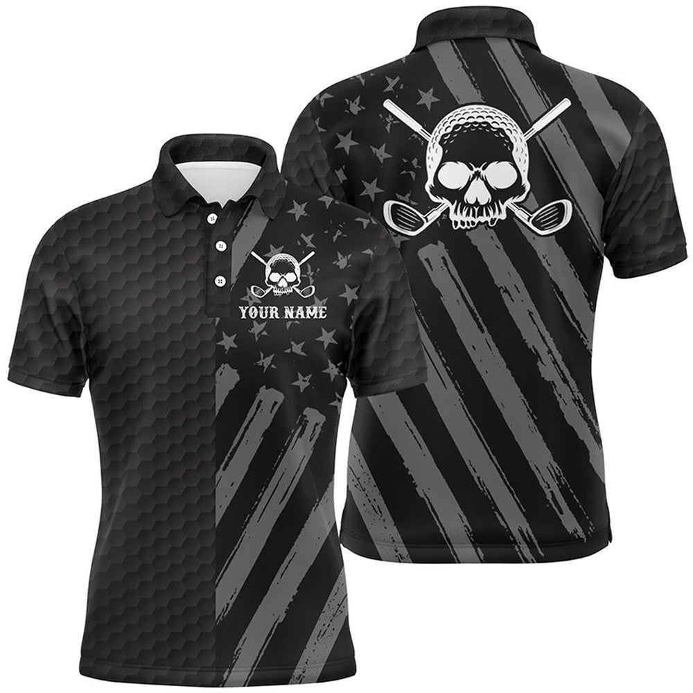 Men’s Golf Polo Shirt Black American Flag Custom Golf Skull Clubs Men Golf Shirts For Men, Golf Polo Shirt, Golf Shirts Men’s Golf Polo Shirt Black American Flag Custom Golf Skull Clubs Men Golf Shirts For Men, Golf Polo Shirt, Golf Shirts