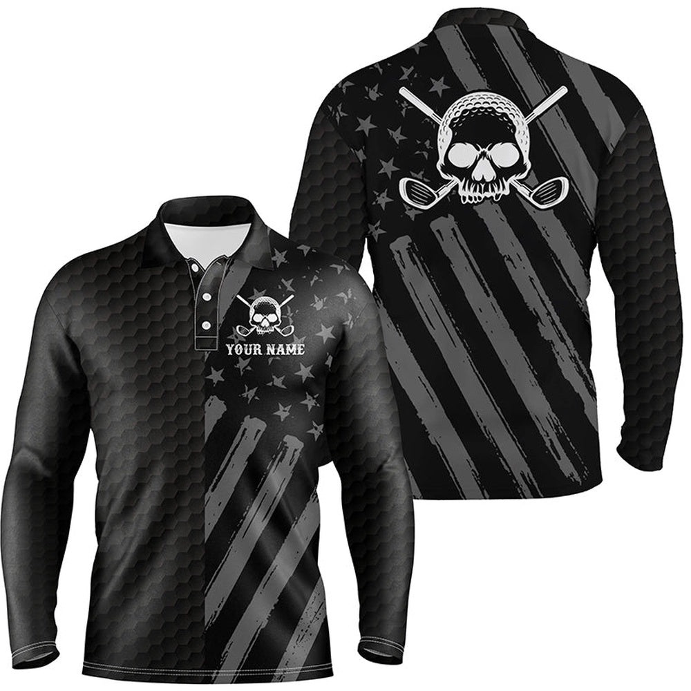 Men’s Golf Polo Shirt Black American Flag Custom Golf Skull Clubs Men Golf Shirts For Men, Golf Polo Shirt, Golf Shirts Men’s Golf Polo Shirt Black American Flag Custom Golf Skull Clubs Men Golf Shirts For Men, Golf Polo Shirt, Golf Shirts