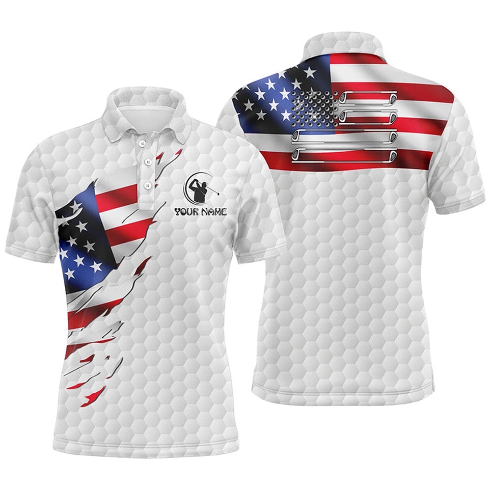 Men’s Golf Polo Shirt Custom American Flag White Golf Ball Skin Patriotic Golf Shirt For Men’s, Golf Polo Shirt, Golf Shirts Men’s Golf Polo Shirt Custom American Flag White Golf Ball Skin Patriotic Golf Shirt For Men’s, Golf Polo Shirt, Golf Shirts