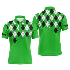 Men’s Golf Polo Shirt Plus Size Green…