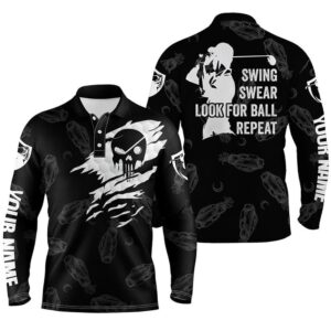 Men s Golf Polo Shirt Swing Swear Look For Ball Repeat Custom Name Golf Clubs Pattern Shirt Black Golf Polo Shirt Golf Shirts 2 di5urh.jpg