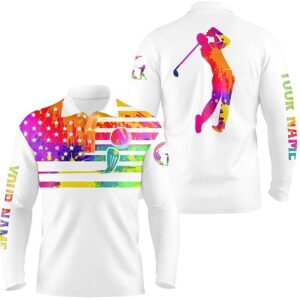Men s Golf Polo Shirt Watercolor American Flag Patriot Custom White Golf Shirt Golf Polo Shirt Golf Shirts 2 wvoina.jpg