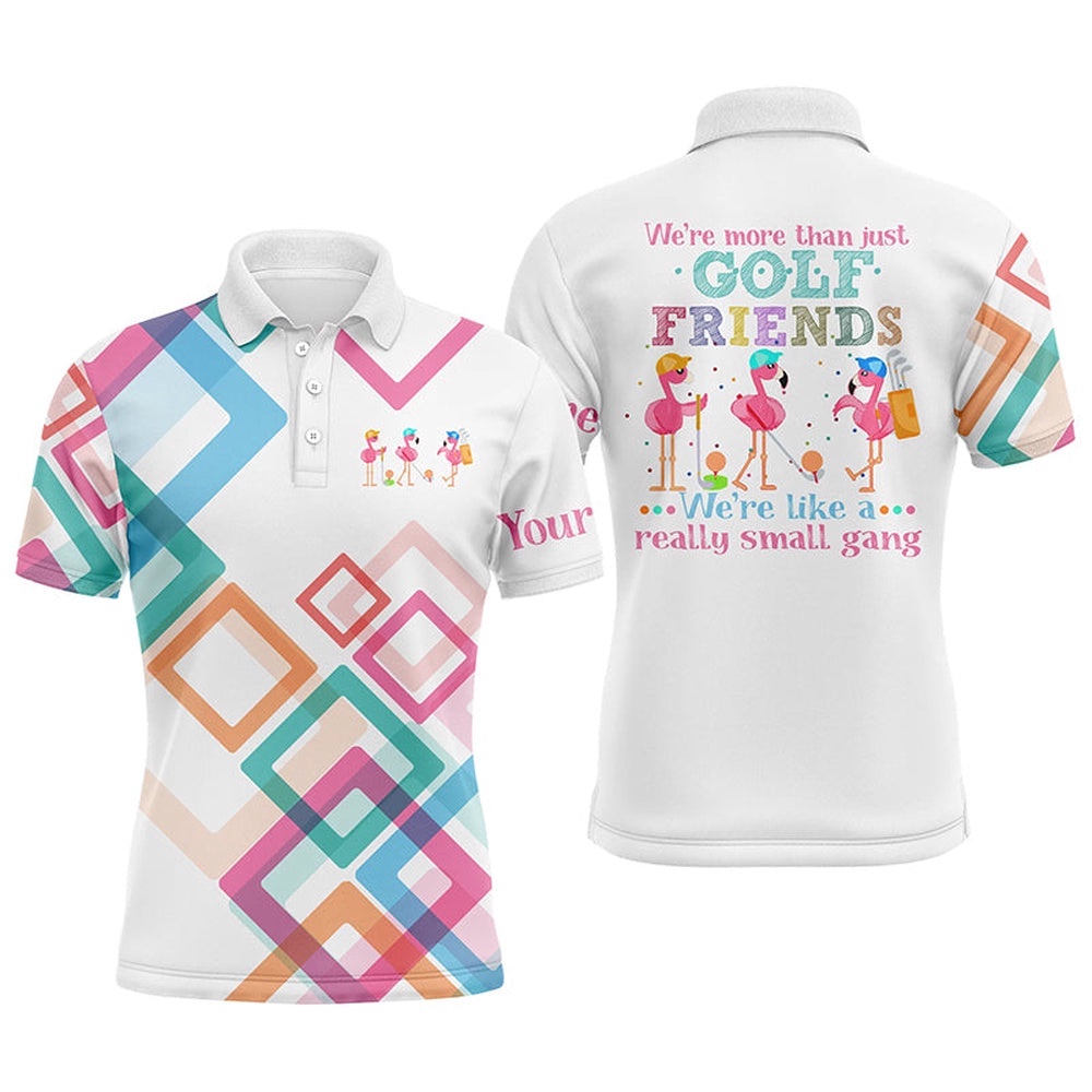 Men’s Golf Polo Shirt We’Re More Than Just Golf Friends Flamingo Small Gang Custom Funny Golf Shirt, Golf Polo Shirt, Golf Shirts Men’s Golf Polo Shirt We’Re More Than Just Golf Friends Flamingo Small Gang Custom Funny Golf Shirt, Golf Polo Shirt, Golf Shirts
