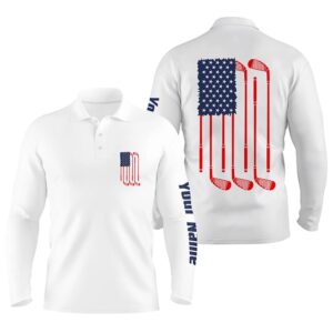 Men s Golf Polo Shirts American Flag Golf Clubs Custom Patriotic White Men s Golf Shirt Golf Polo Shirt Golf Shirts 2 yxoxjt.jpg