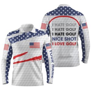Men s Golf Polo Shirts American Flag Patriot Custom Name I Hate Golf Nice Shot I Love Golf Golf Polo Shirt Golf Shirts 2 glbtuo.jpg