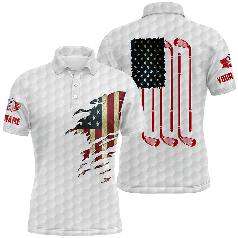 Men’s Golf Polo Shirts American Flag Patriot Custom Name Vintage Flag Golf Clubs Golf Outfit Men, Golf Polo Shirt, Golf Shirts Men’s Golf Polo Shirts American Flag Patriot Custom Name Vintage Flag Golf Clubs Golf Outfit Men, Golf Polo Shirt, Golf Shirts