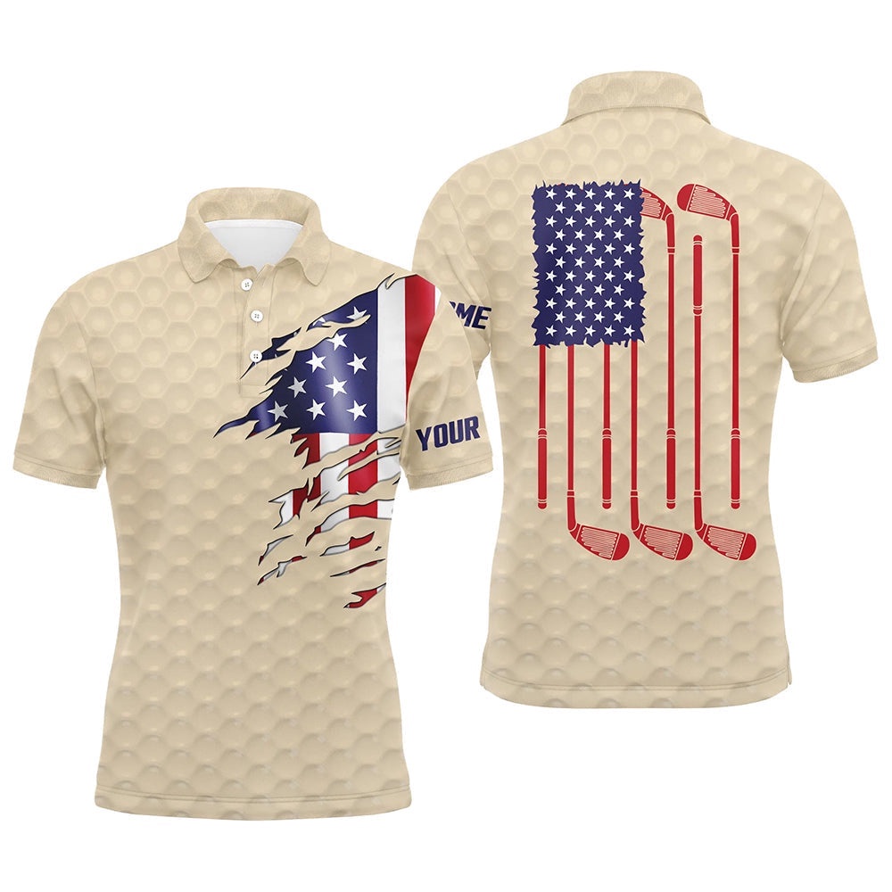 Men’s Golf Polo Shirts Beige Golf Ball American Flag Patriotic Golf Clubs Custom Golf Gifts, Golf Polo Shirt, Golf Shirts Men’s Golf Polo Shirts Beige Golf Ball American Flag Patriotic Golf Clubs Custom Golf Gifts, Golf Polo Shirt, Golf Shirts