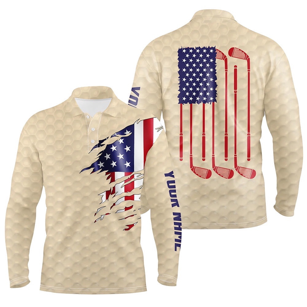 Men’s Golf Polo Shirts Beige Golf Ball American Flag Patriotic Golf Clubs Custom Golf Gifts, Golf Polo Shirt, Golf Shirts Men’s Golf Polo Shirts Beige Golf Ball American Flag Patriotic Golf Clubs Custom Golf Gifts, Golf Polo Shirt, Golf Shirts