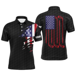 Men’s Golf Polo Shirts Black Golf Ball…