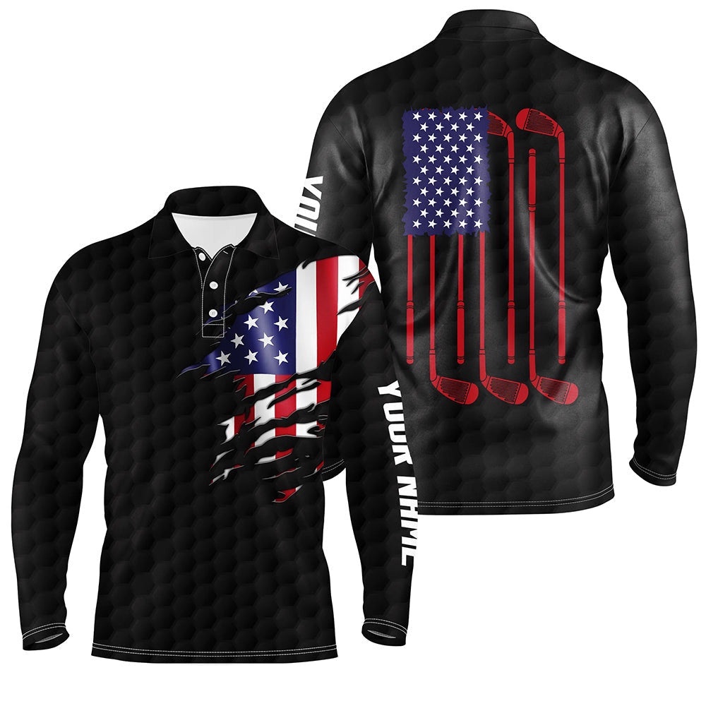 Men’s Golf Polo Shirts Black Golf Ball American Flag Patriotic Golf Clubs Custom Name Golfing Gifts, Golf Polo Shirt, Golf Shirts Men’s Golf Polo Shirts Black Golf Ball American Flag Patriotic Golf Clubs Custom Name Golfing Gifts, Golf Polo Shirt, Golf Shirts