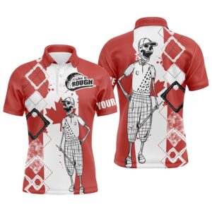 Men’s Golf Polo Shirts Canada Flag Patriot…