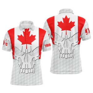 Men’s Golf Polo Shirts Canadian Flag Patriotic…