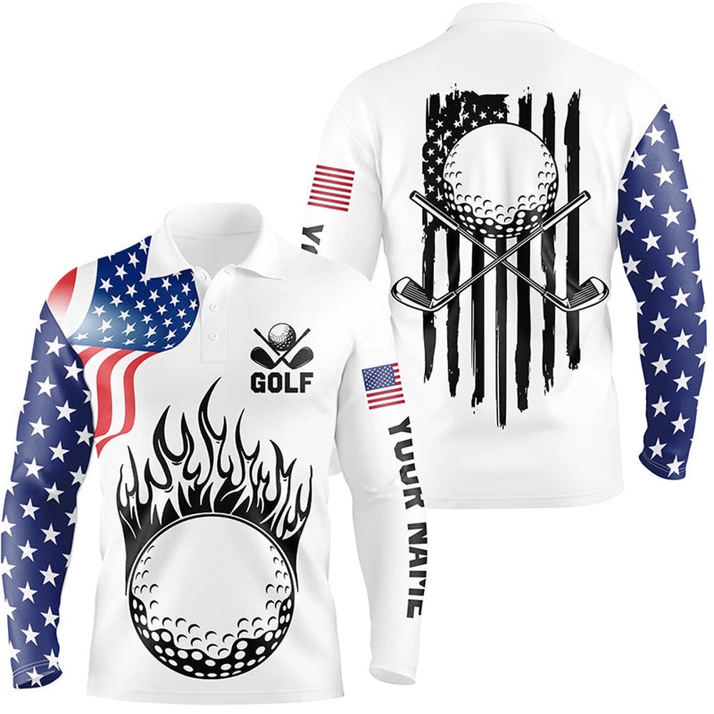 Men’s Golf Polo Shirts Custom American Flag Golf Ball Fire Patriot Golf Tops, Golf Attire For Men’s, Golf Polo Shirt, Golf Shirts Men’s Golf Polo Shirts Custom American Flag Golf Ball Fire Patriot Golf Tops, Golf Attire For Men’s, Golf Polo Shirt, Golf Shirts
