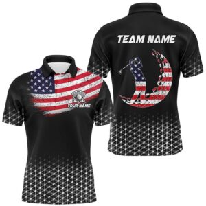 Men’s Golf Polo Shirts Custom American Flag…