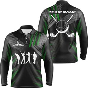 Men s Golf Polo Shirts Custom Black And Green Golf Clubs Team Golf Attire For Men Golf Polo Shirt Golf Shirts 2 fzbjzw.jpg
