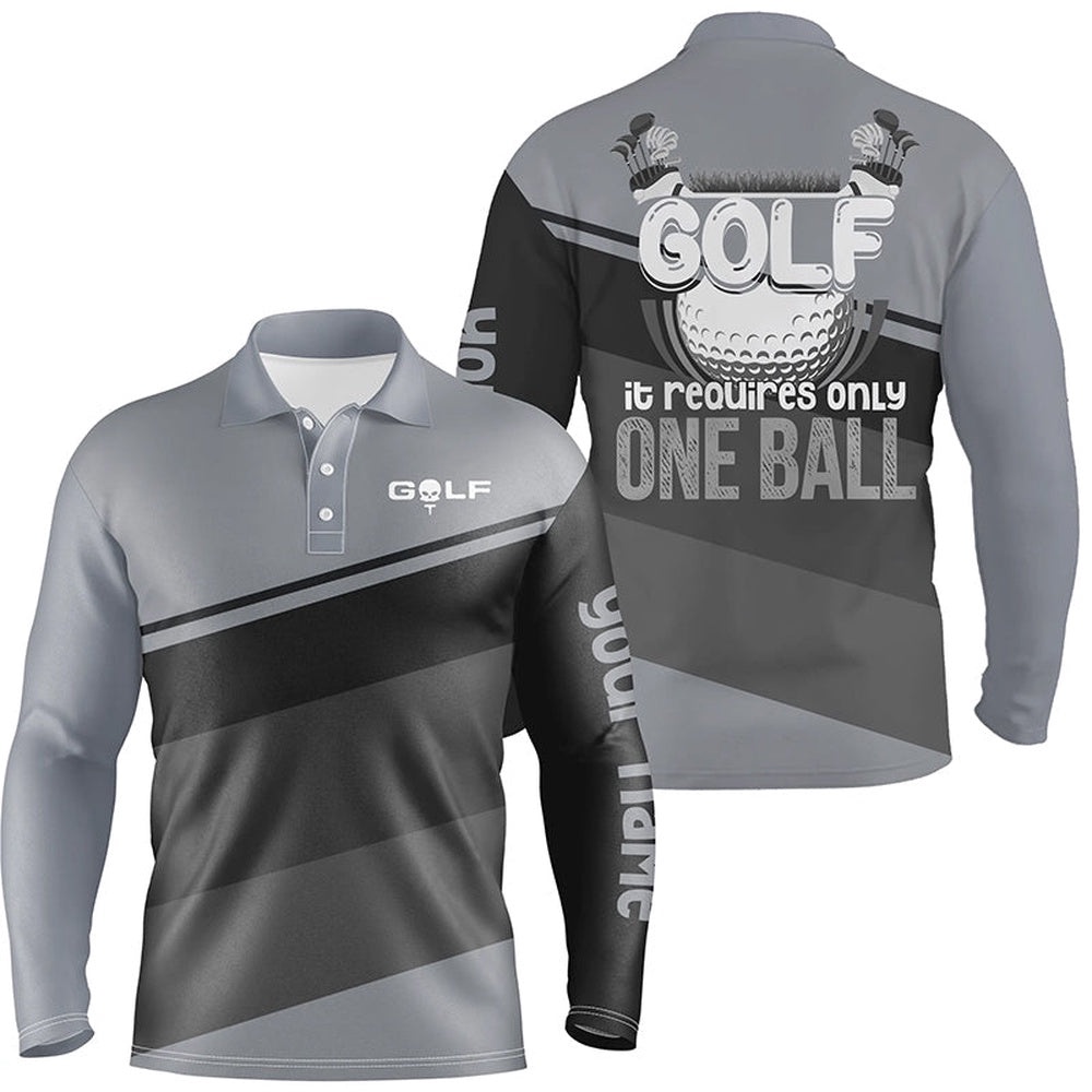 Men’s Golf Polo Shirts Custom Golf It Requires Only One Ball Men’s Golf Shirts Gray, Golf Polo Shirt, Golf Shirts Men’s Golf Polo Shirts Custom Golf It Requires Only One Ball Men’s Golf Shirts Gray, Golf Polo Shirt, Golf Shirts
