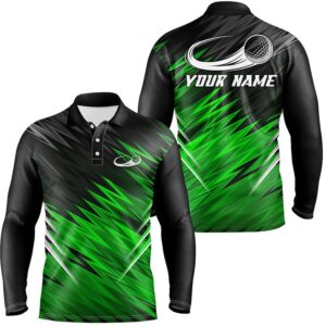 Men s Golf Polo Shirts Custom Green And Black Pattern Shirt For Men s Golf Polo Shirt Golf Shirts 2 urtjre.jpg