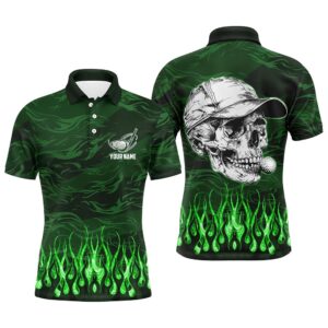 Men’s Golf Polo Shirts Custom Green Camo…