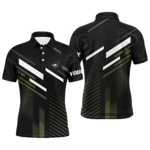 Men’s Golf Polo Shirts Custom Name Black&hellip;